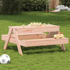 Douglas solid wood children's picnic table with sandbox by , Garden tables - Ref: Foro24-832595, Price: 89,82 €, Discount: %