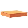 Arenero con tapa madera maciza de pino marrón 111x111x19,5 cm de , Cajones de arena - Ref: Foro24-844658, Precio: 85,99 €, De...