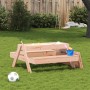 Mesa de pícnic con arenero de niños madera maciza Douglas de , Mesas de jardín - Ref: Foro24-832595, Precio: 89,99 €, Descuen...