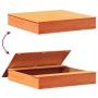 Sandbox with lid solid brown pine wood 111x111x19.5 cm by , sandboxes - Ref: Foro24-844658, Price: 85,91 €, Discount: %