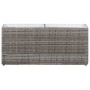 Flowerbed with 2 gray synthetic rattan pots 90x20x40 cm by vidaXL, Pots and planters - Ref: Foro24-46922, Price: 96,80 €, Dis...