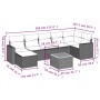 Gartensofa-Set mit beigen Kissen 8 Stück PE-Rattan von , Modulare Sofas für den Außenbereich - Ref: Foro24-3224232, Preis: 52...