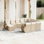 11-teiliges Gartensofa-Set mit beigen synthetischen Rattankissen von , Gartensets - Ref: Foro24-3257521, Preis: 793,48 €, Rab...