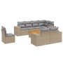 9-teiliges Gartensofa-Set mit beigen synthetischen Rattankissen von , Gartensets - Ref: Foro24-3257872, Preis: 783,16 €, Raba...