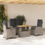 4-teiliges Garten-Essset mit grauen PE-Rattankissen von , Gartensets - Ref: Foro24-3277407, Preis: 590,73 €, Rabatt: %