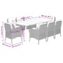 Set comedor de jardín 9 pzas con cojines ratán sintético beige de , Conjuntos de jardín - Ref: Foro24-3211989, Precio: 1,00 €...