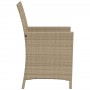 Garden chairs and table 3 pieces synthetic rattan beige cushion by , Garden sets - Ref: Foro24-365121, Price: 181,98 €, Disco...