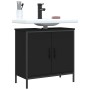 Black engineered wood bathroom sink cabinet 60x30x60 cm by , Dressing tables - Ref: Foro24-842446, Price: 56,75 €, Discount: %