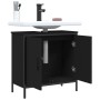 Black engineered wood bathroom sink cabinet 60x30x60 cm by , Dressing tables - Ref: Foro24-842446, Price: 56,75 €, Discount: %