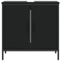 Black engineered wood bathroom sink cabinet 60x30x60 cm by , Dressing tables - Ref: Foro24-842446, Price: 56,75 €, Discount: %