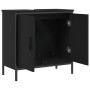 Black engineered wood bathroom sink cabinet 60x30x60 cm by , Dressing tables - Ref: Foro24-842446, Price: 56,75 €, Discount: %