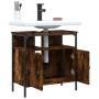 Engineered wood bathroom sink cabinet smoked oak 60x30x60 cm by , Dressing tables - Ref: Foro24-842438, Price: 54,51 €, Disco...