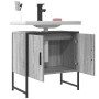 Sonoma gray engineered wood bathroom sink cabinet 60x33x60 cm by , Dressing tables - Ref: Foro24-842459, Price: 53,62 €, Disc...