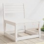 Solid white pine wood garden sofa by , Outdoor sofas - Ref: Foro24-844670, Price: 63,00 €, Discount: %