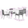 5-piece garden dining set with beige synthetic rattan cushions by , Garden sets - Ref: Foro24-3213634, Price: 437,33 €, Disco...