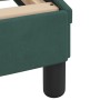 Estructura cama con cabecero terciopelo verde oscuro 140x190 cm de , Camas y somieres - Ref: Foro24-373175, Precio: 164,99 €,...