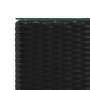 Side tables 3 pieces black synthetic rattan glass surface by vidaXL, Side tables - Ref: Foro24-46984, Price: 63,60 €, Discoun...