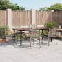 Garden dining set 7 pieces and gray synthetic rattan cushions by , Garden sets - Ref: Foro24-3213622, Price: 592,19 €, Discou...