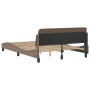 Estructura de cama cabecero cuero sintético capuchino 140x190cm de , Camas y somieres - Ref: Foro24-373182, Precio: 167,54 €,...