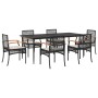 7-piece garden dining set and black synthetic rattan cushions by , Garden sets - Ref: Foro24-3213601, Price: 548,99 €, Discou...