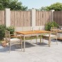 Garden dining set with cushions 4 pieces beige synthetic rattan by , Garden sets - Ref: Foro24-3213585, Price: 418,90 €, Disc...