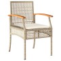 Garden dining set with cushions 4 pieces beige synthetic rattan by , Garden sets - Ref: Foro24-3213585, Price: 418,90 €, Disc...