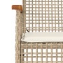 Garden dining set with cushions 4 pieces beige synthetic rattan by , Garden sets - Ref: Foro24-3213585, Price: 418,90 €, Disc...