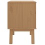 OLDEN bedside table solid white and brown pine wood by , Nightstands - Ref: Foro24-358584, Price: 74,00 €, Discount: %