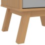 OLDEN bedside table solid gray and brown pine wood by , Nightstands - Ref: Foro24-358586, Price: 99,21 €, Discount: %