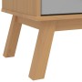 OLDEN bedside table solid gray and brown pine wood by , Drawers - Ref: Foro24-358592, Price: 167,96 €, Discount: %