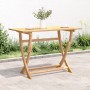 Folding garden table solid acacia wood 110x55x75 cm by , Garden tables - Ref: Foro24-365736, Price: 95,93 €, Discount: %