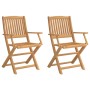 Folding garden chairs 2 pcs acacia wood 58x54.5x90 cm by , Garden chairs - Ref: Foro24-365741, Price: 102,57 €, Discount: %