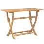 Folding garden table solid acacia wood 110x55x75 cm by , Garden tables - Ref: Foro24-365736, Price: 95,93 €, Discount: %