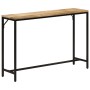 Console table solid rough mango wood and iron 110x30x75 cm by , Side tables - Ref: Foro24-372726, Price: 98,45 €, Discount: %