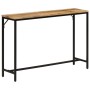 Console table solid rough mango wood and iron 110x30x75 cm by , Side tables - Ref: Foro24-372726, Price: 98,45 €, Discount: %