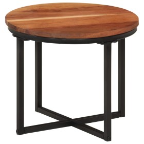 Solid acacia wood and iron coffee table 35x35x30 cm by , Coffee table - Ref: Foro24-372739, Price: 35,96 €, Discount: %