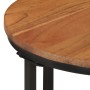 Mesa de centro de madera maciza de acacia y hierro 35x35x30 cm de , Mesas de centro - Ref: Foro24-372739, Precio: 35,99 €, De...