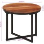 Mesa de centro de madera maciza de acacia y hierro 35x35x30 cm de , Mesas de centro - Ref: Foro24-372739, Precio: 35,99 €, De...