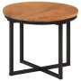 Mesa de centro de madera maciza de acacia y hierro 35x35x30 cm de , Mesas de centro - Ref: Foro24-372739, Precio: 35,99 €, De...