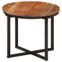 Mesa de centro de madera maciza de acacia y hierro 35x35x30 cm de , Mesas de centro - Ref: Foro24-372739, Precio: 35,99 €, De...