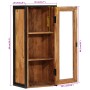 Badezimmerschrank aus massivem Akazienholz und Eisen, 40 x 30 x 90 cm von , Badezimmermöbel - Ref: Foro24-372745, Preis: 148,...