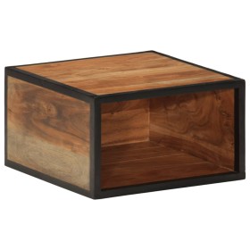 Solid acacia wood wall bedside table 35x35x20 cm by , Side tables - Ref: Foro24-372751, Price: 56,43 €, Discount: %