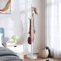 White powder coated iron coat rack 172 cm by , Hat and coat racks - Ref: Foro24-377089, Price: 38,32 €, Discount: %