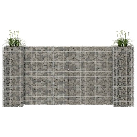 H-förmiges Gabionen-Pflanzgefäß Stahldraht 260x40x120 cm von vidaXL, Töpfe und Pflanzgefäße - Ref: Foro24-145662, Preis: 95,1...