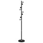 Black powder coated iron coat rack 176 cm by , Hat and coat racks - Ref: Foro24-377094, Price: 41,06 €, Discount: %