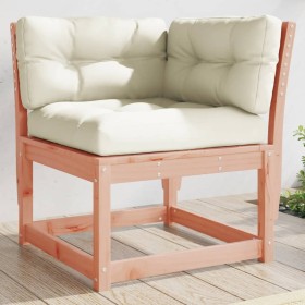 Corner garden sofa with Douglas wood cushions 73x73x78 cm by , Outdoor sofas - Ref: Foro24-844687, Price: 87,11 €, Discount: %