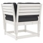 Garden corner sofa and white pine wood cushions 73x73x78 cm by , Outdoor sofas - Ref: Foro24-844685, Price: 99,28 €, Discount: %