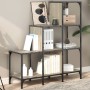 Engineered wood and metal Sonoma oak shelving 92x30x102 cm by , Bookcases and shelves - Ref: Foro24-845437, Price: 65,06 €, D...