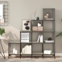 Engineered wood and metal Sonoma oak shelving 122x30x132 cm by , Bookcases and shelves - Ref: Foro24-845442, Price: 94,88 €, ...