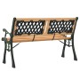 Gartenbank aus massivem Tannenholz und Stahl 116 cm von , Gartenbänke - Ref: Foro24-366536, Preis: 90,99 €, Rabatt: %